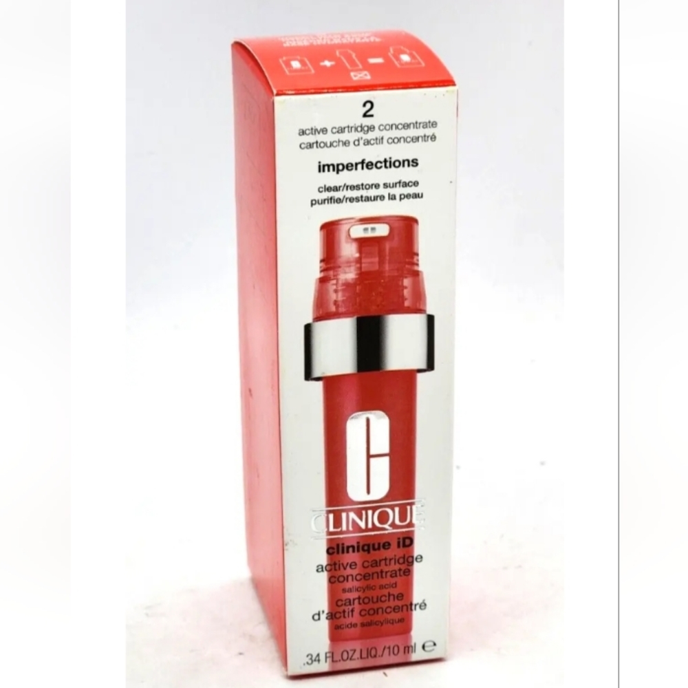 Two-Clinique Active Cartidge Concentrate Salicylic Acid 2 Imperfections 0.34 oz